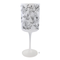 Female Floral Wine Glass